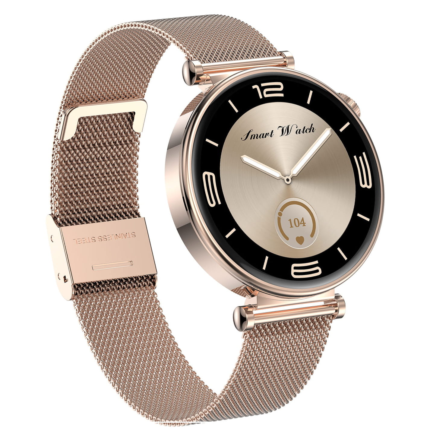 Smartwatch damski SAYBERG HK41 Złoty | AMOLED, Puls, SpO₂, Bluetooth I smart-zegarki.pl
