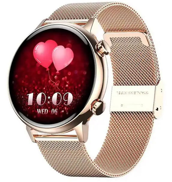 Smartwatch damski z pomiarem pulsu, ciśnienia  SAYBERG HK39 AMOLED I smart-zegarki.pl