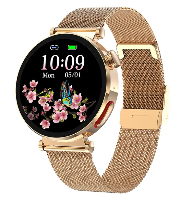 Smartwatch damski SAYBERG BUTTERFLY AMOLED pomiar glukozy, ekg, temperatura I smart-zegarki.pl